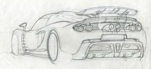 Venom GT Rear Sketch